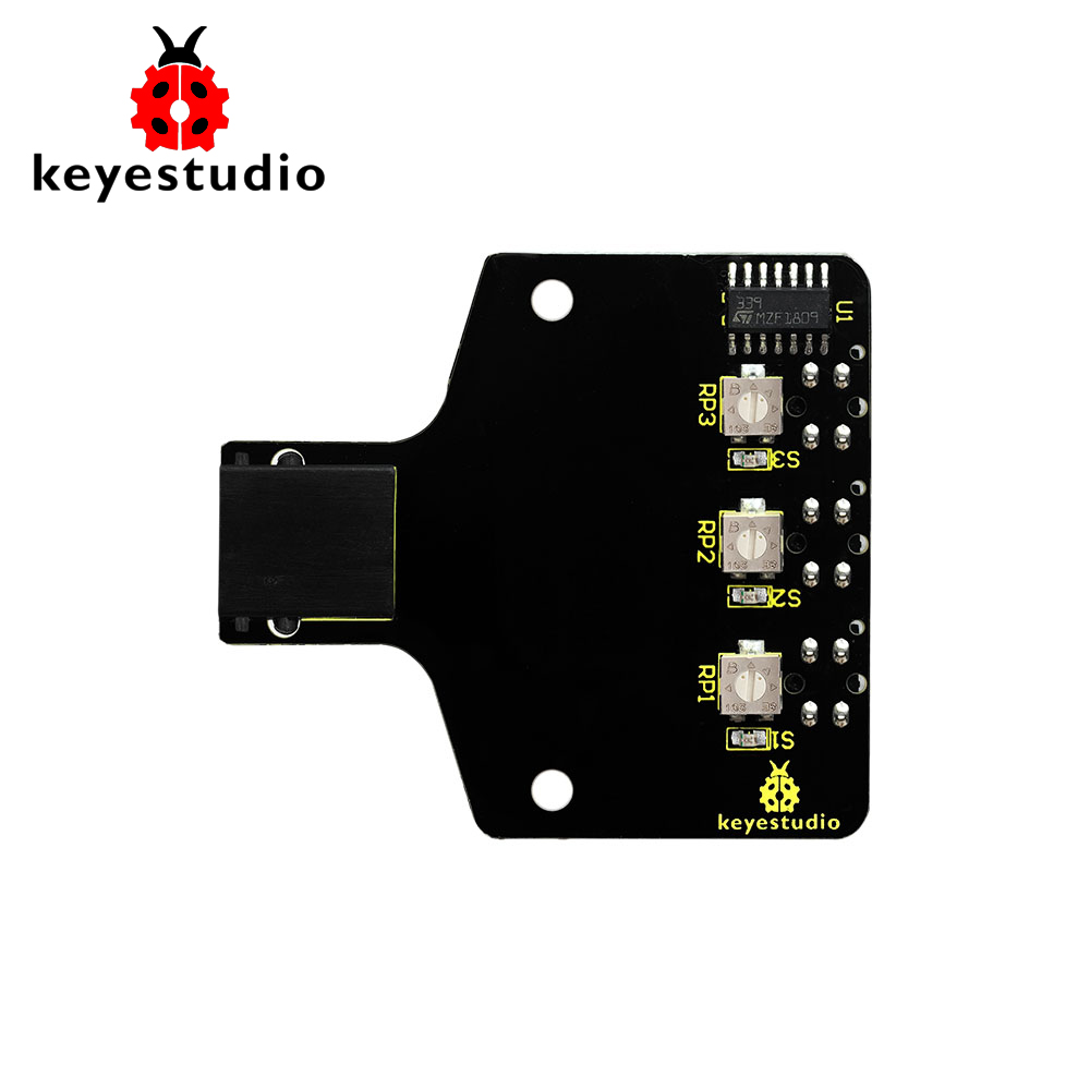 Keyestudio Keybot Easy Plug Programmable Robot 3-way Line Tracking 