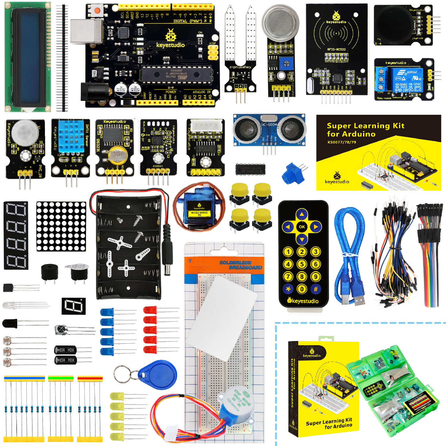 Keyestudio Complete Starter Kit for Arduino DIY Programming Electronics Kit  32Project
