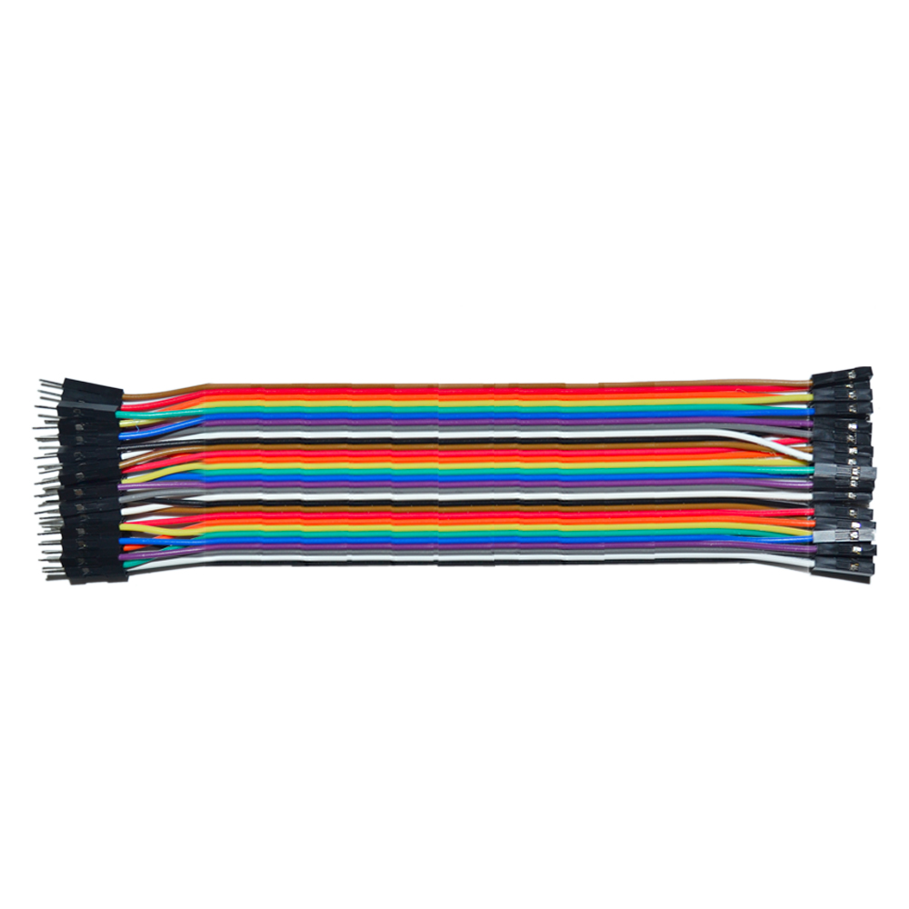 Jumper kabel dupont vrouwelijk naar vrouwelijk 50 cm (40 stuks) 123-3D
